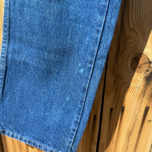 Vintage 90s Rustler High Waist Straight Leg Denim Blue Jeans | Size 31 X 30 - Picture 5 of 9